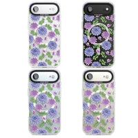 Purple Dahlias Floral