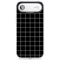 Minimalist Grid Pattern Black