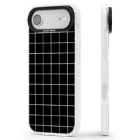 Minimalist Grid Pattern Black