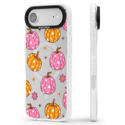 Motif de citrouilles Fleurs et Étoiles