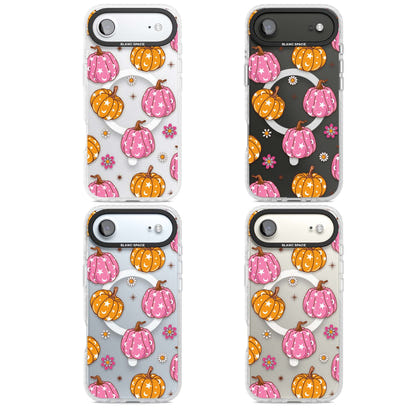 Motif de citrouilles Fleurs et Étoiles