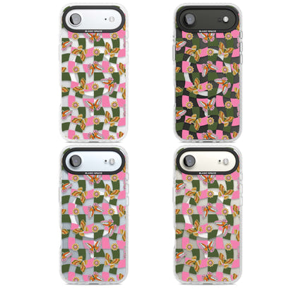 Wavy Butterfly Checked Pattern