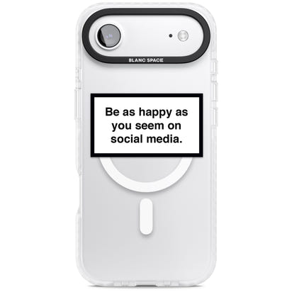 Heureux sur les réseaux sociaux