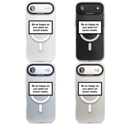 Heureux sur les réseaux sociaux