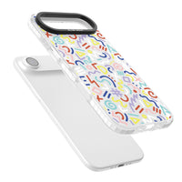 Motif rétro coloré