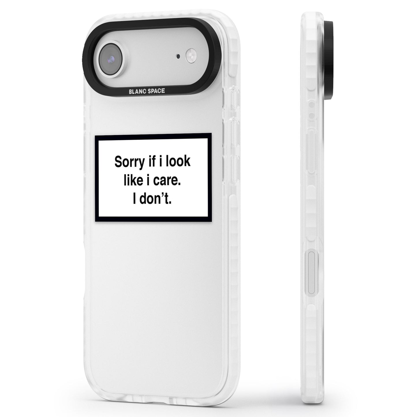 Excusez-moi si j'ai l'air de m'en soucier.