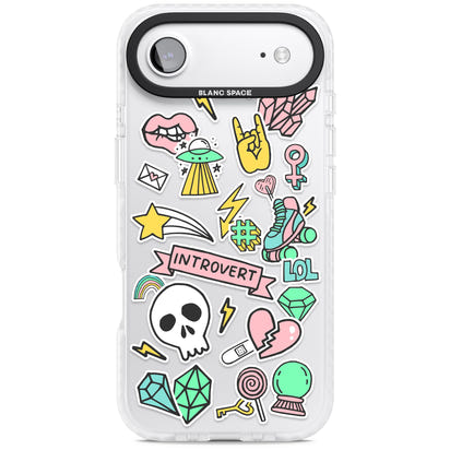 Autocollant introverti