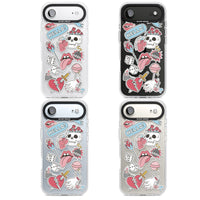 Autocollants Crâne et Fleurs