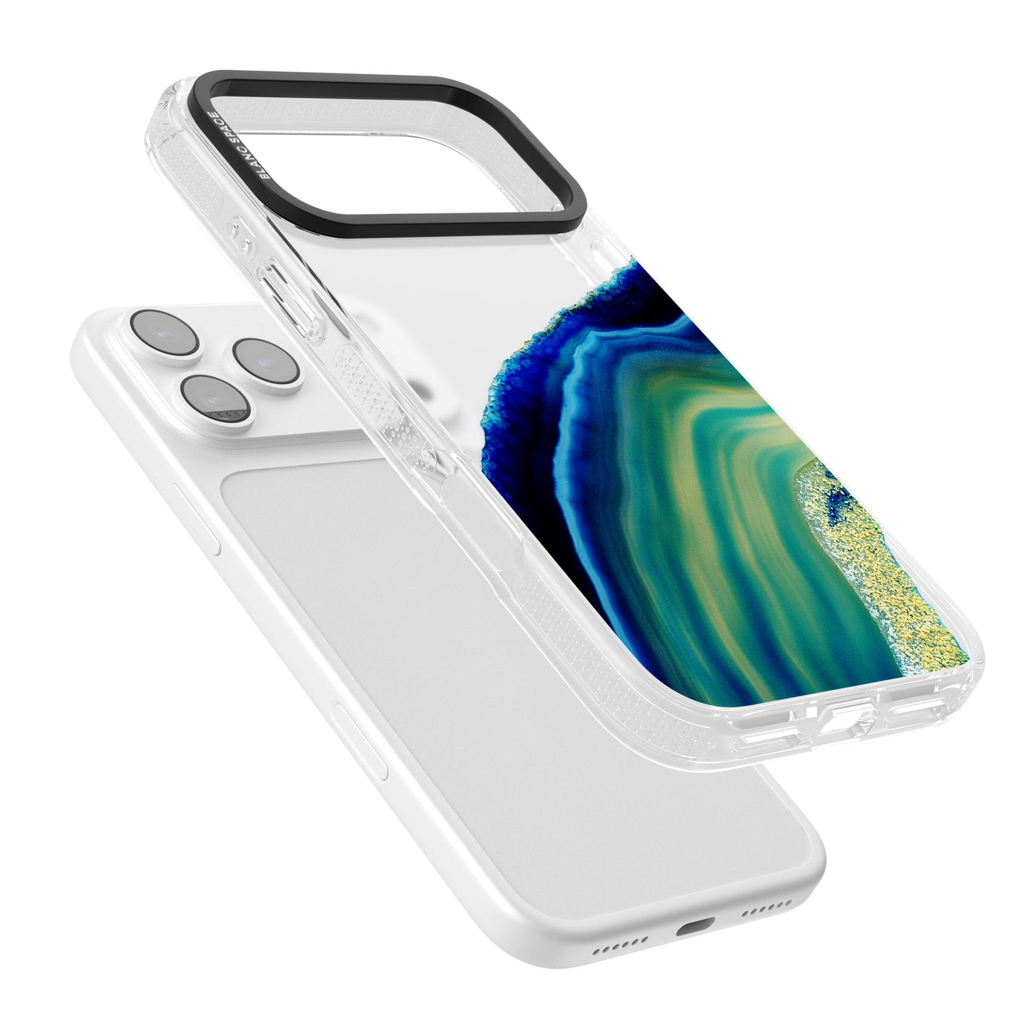 Grüne und blaue Smaragd-Geode