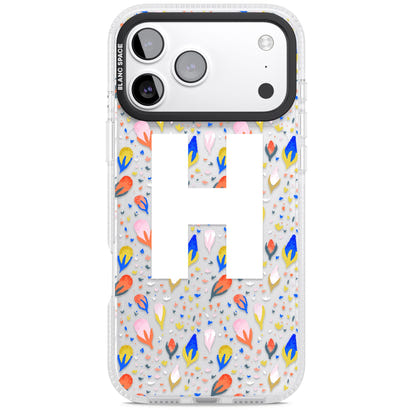 Personalised Abstract Floral Initial