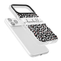 Personalised Cursive Leopard Spots