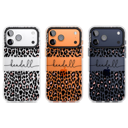 Personalised Cursive Leopard Spots