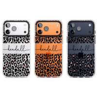 Personalised Cursive Leopard Spots