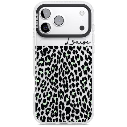 Personalised Seafoam Leopard