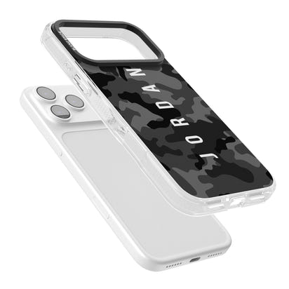 Personalised Black Camouflage Name