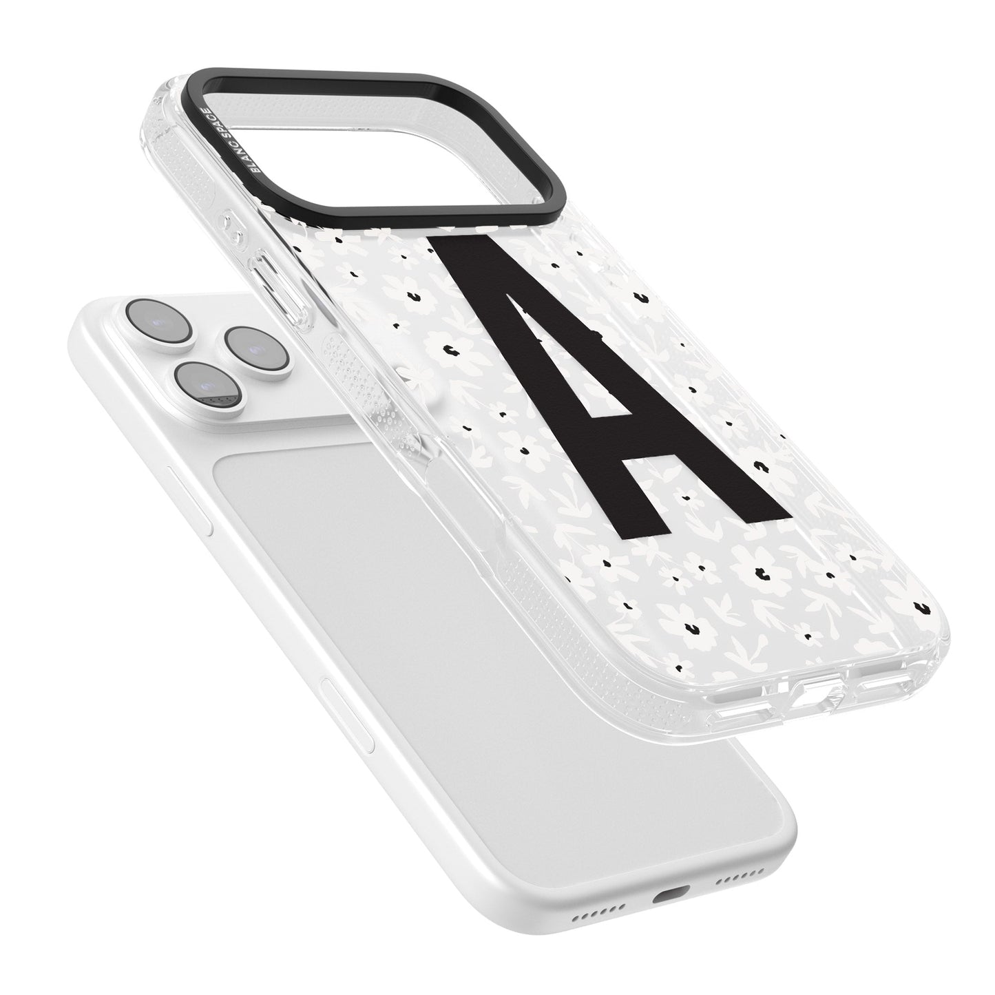 Initiale en gras personnalisée et florale