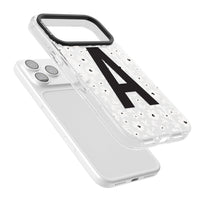 Initiale en gras personnalisée et florale