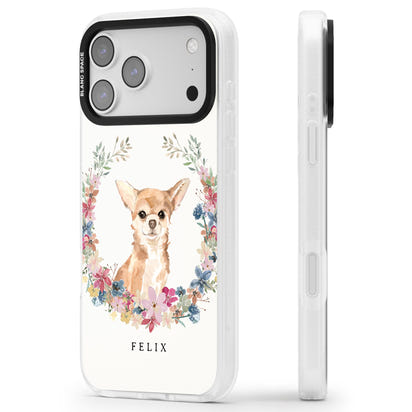 Personalised Chihuahua Floral Portrait