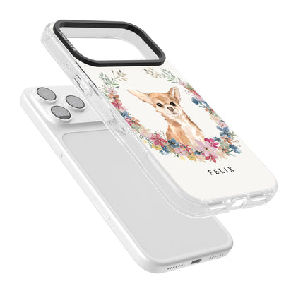 Personalised Chihuahua Floral Portrait