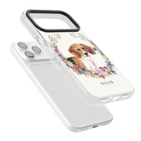 Personalised Beagle Floral Portrait