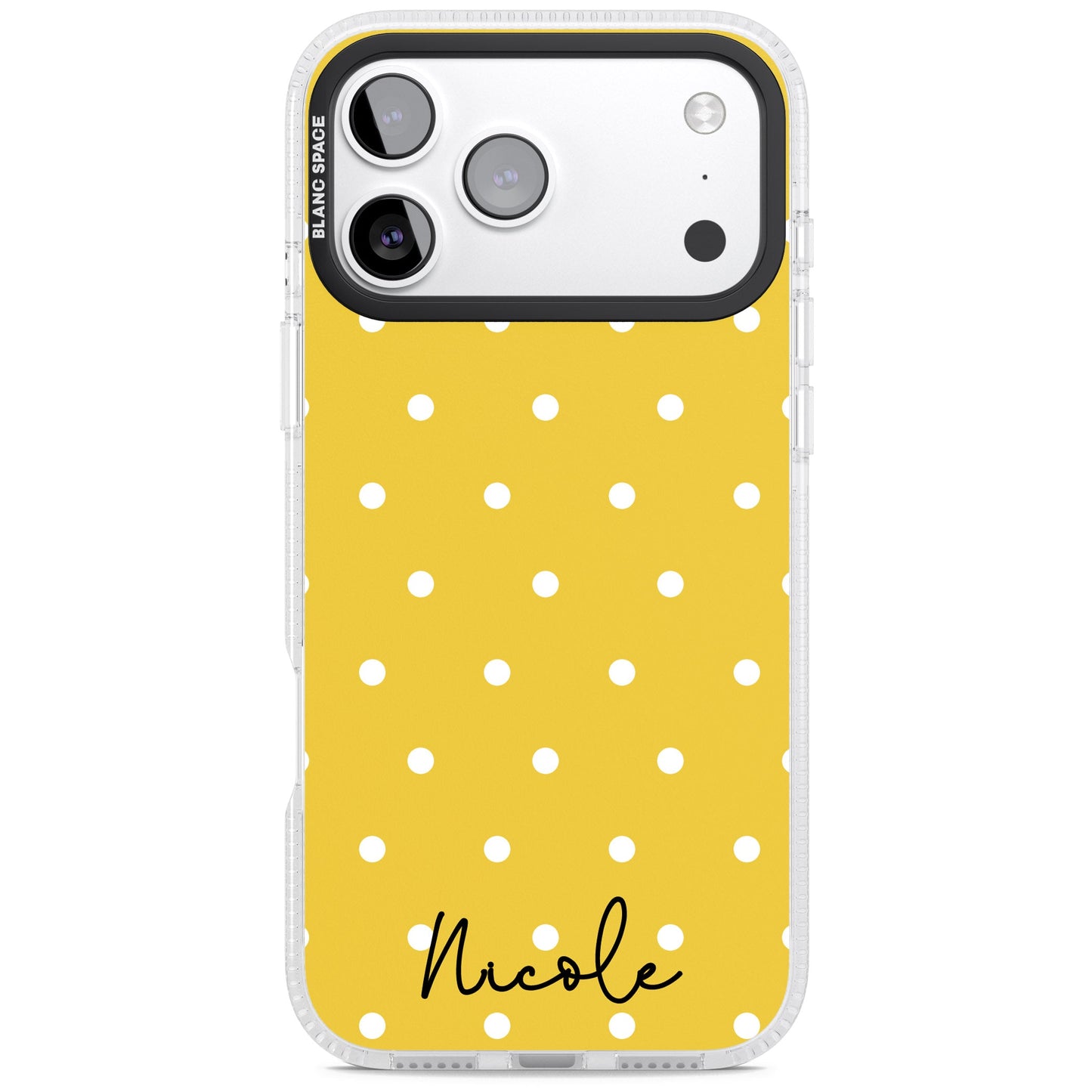 Personalised Yellow Polka Dot