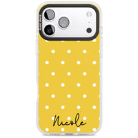 Personalised Yellow Polka Dot