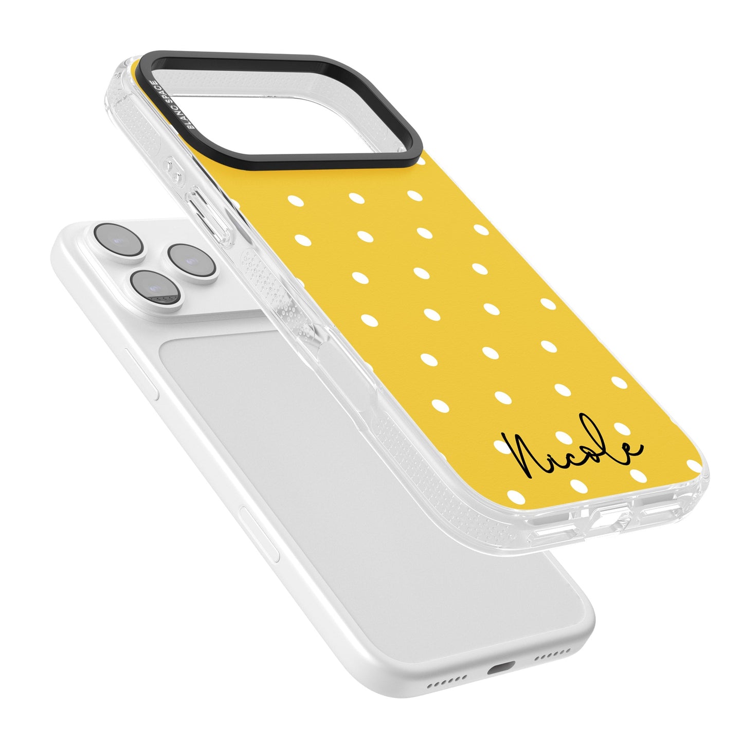 Personalised Yellow Polka Dot