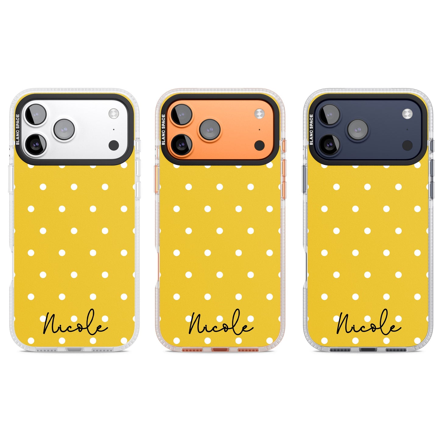 Personalised Yellow Polka Dot