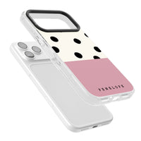 Personalised Pink Border Polka Dot