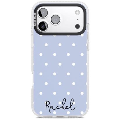 Personalised Simple Light Blue Dots