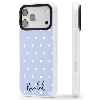 Personalised Simple Light Blue Dots