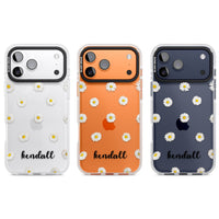 Personalised White Daisies & Cursive