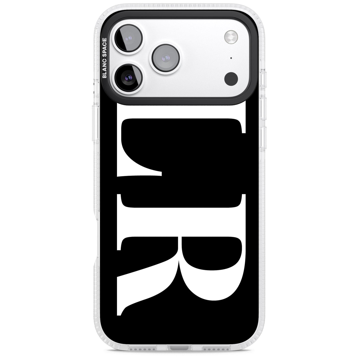 Lettres blanches et noires personnalisées