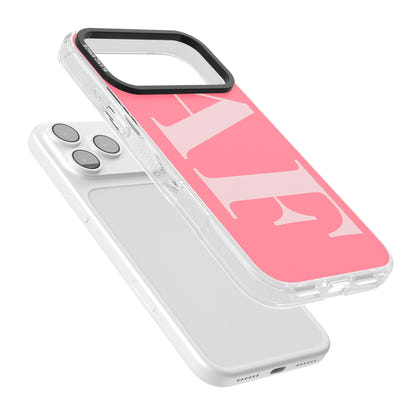 Personalised Light & Dark Pink Green Letters