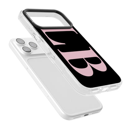 Lettres personnalisées roses et noires vertes