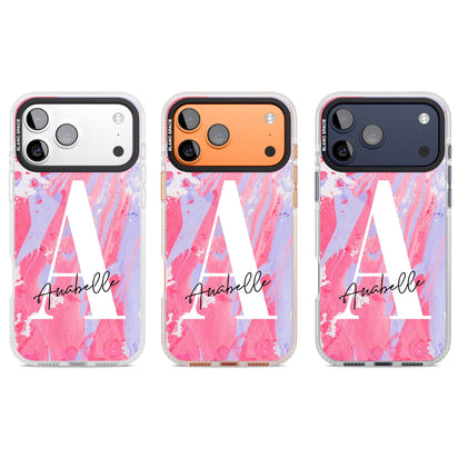 Personalised Pink & Purple Marble
