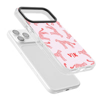 Guépard rouge et rose personnalisé