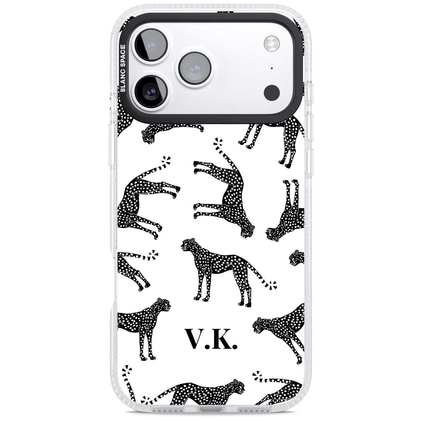 Personalised Black & White Cheetah Pattern