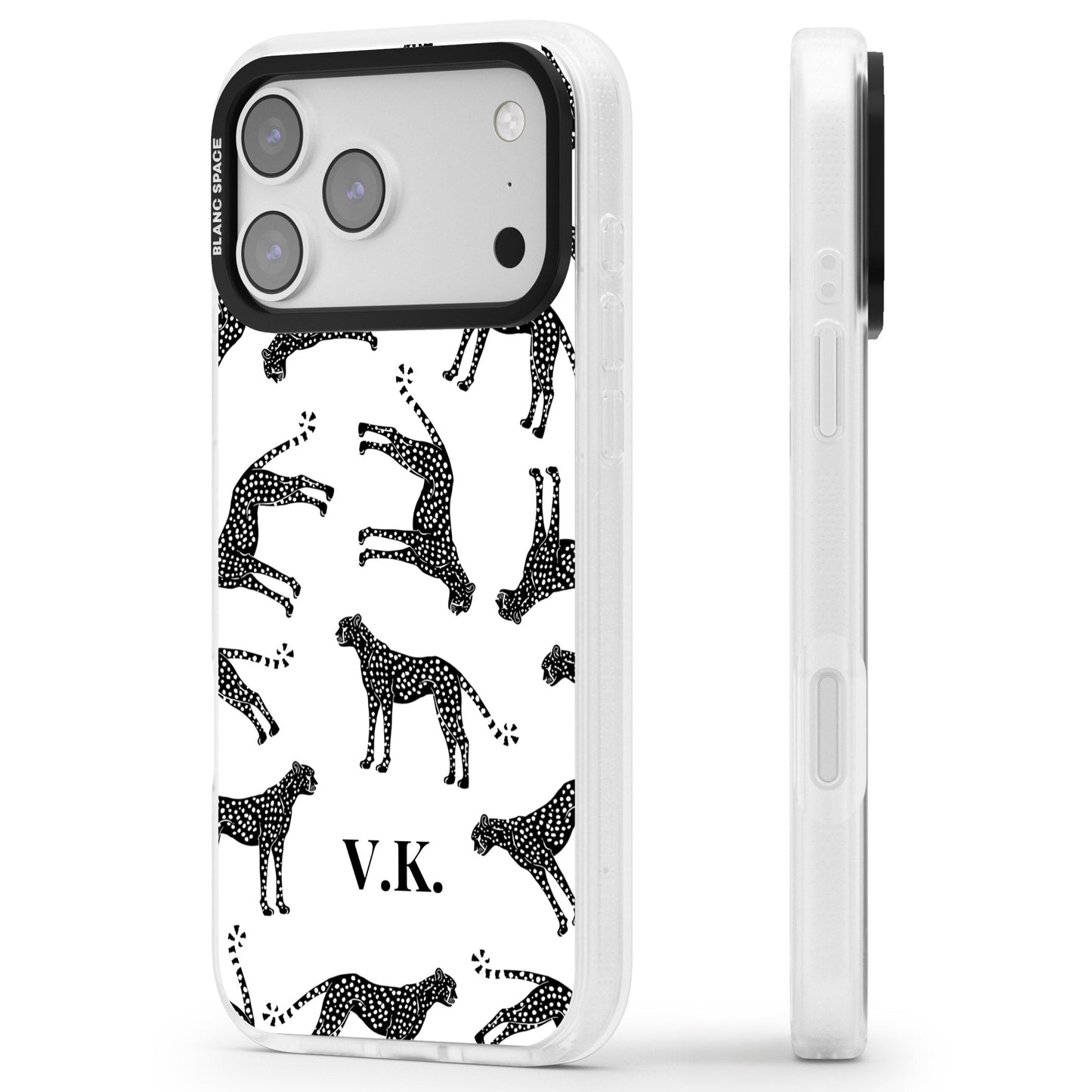 Personalised Black & White Cheetah Pattern