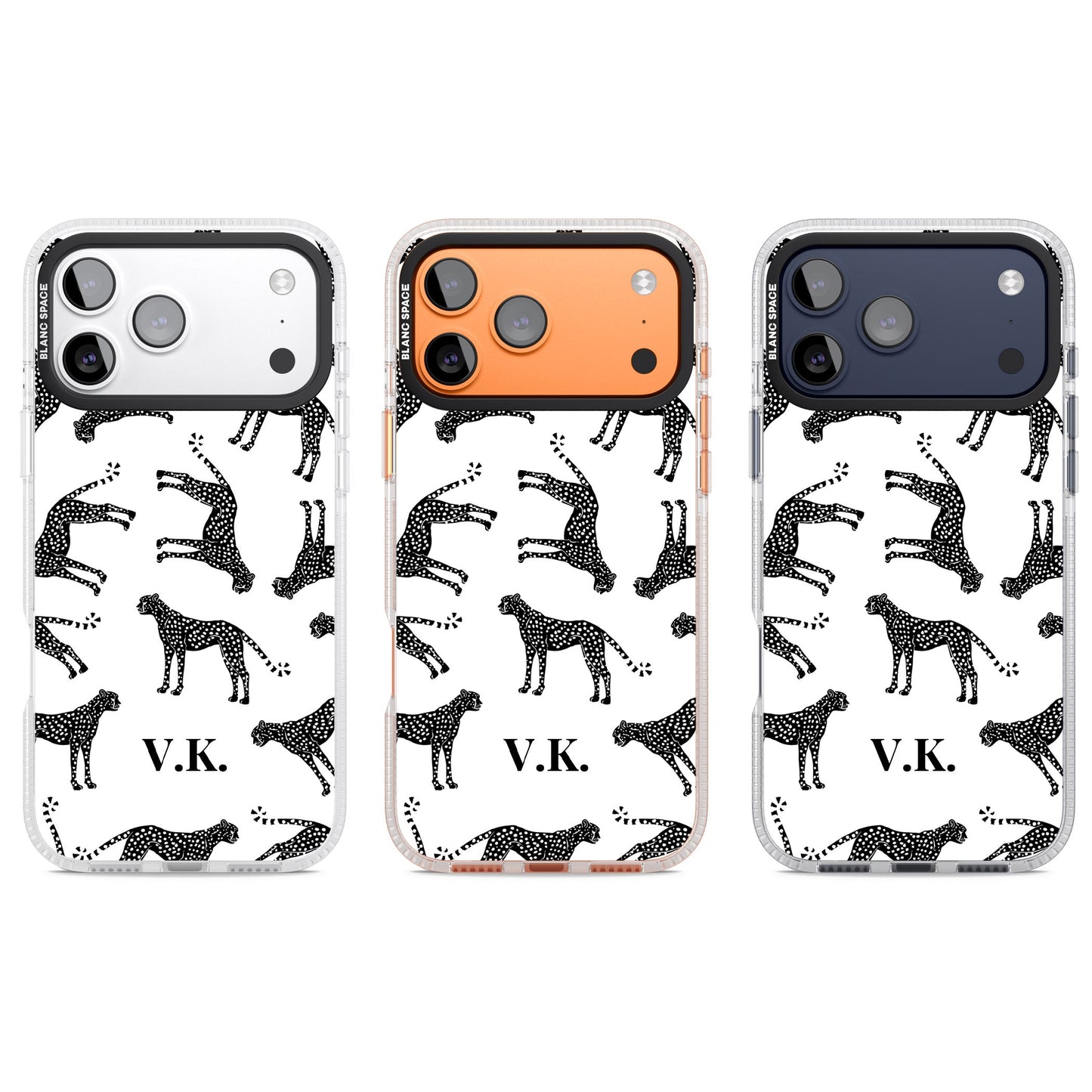 Personalised Black & White Cheetah Pattern