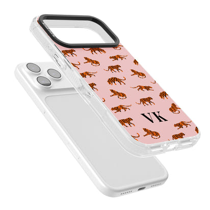 Personalised Pink Safari Tiger Pattern