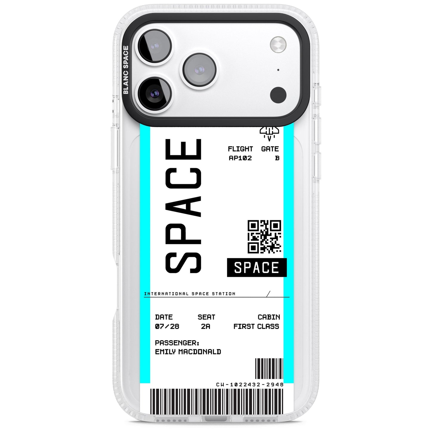 Personalised Space Travel Ticket