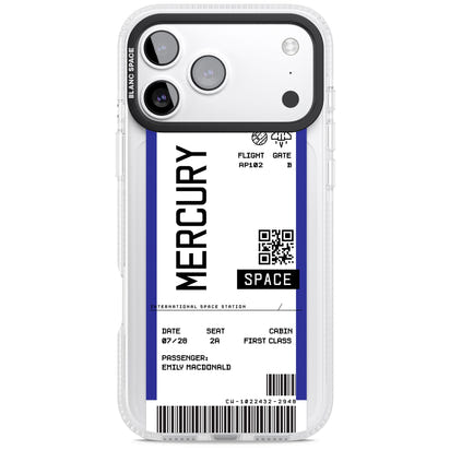 Personalised Mercury Travel Ticket