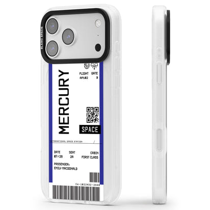 Personalised Mercury Travel Ticket