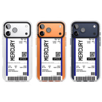 Personalised Mercury Travel Ticket