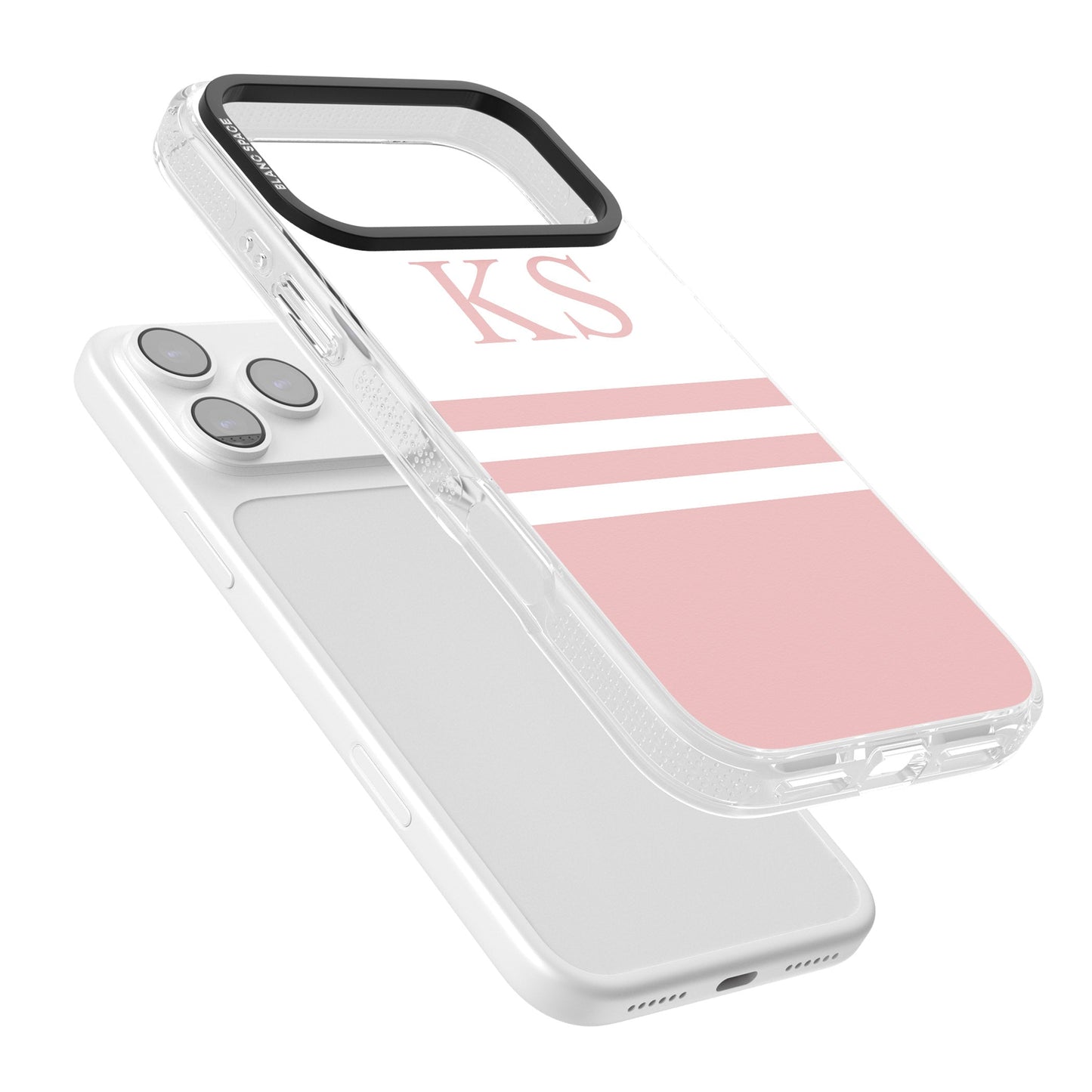 Personalised Pink Stripes & Initials