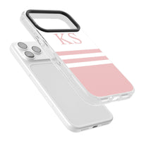 Personalised Pink Stripes & Initials