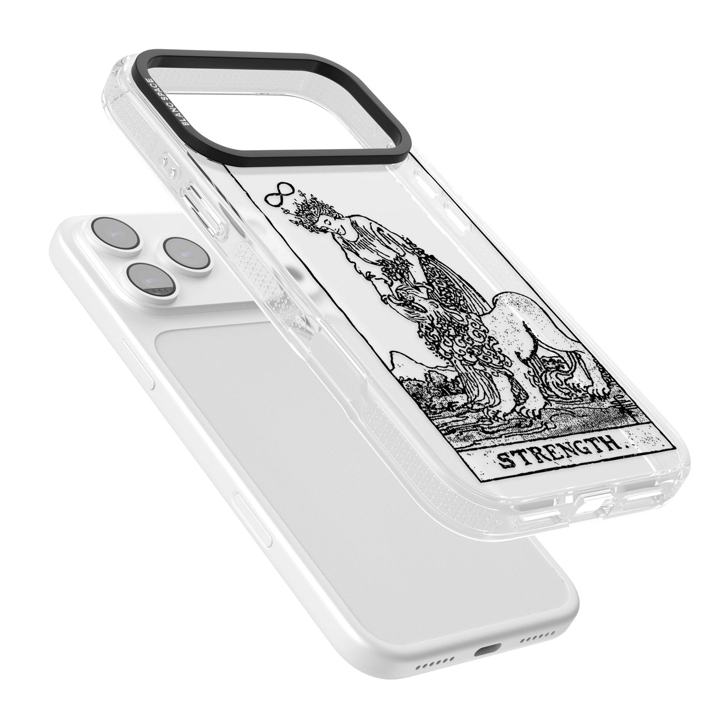 Personalisierte Stärke-Tarotkarte (Transparent)