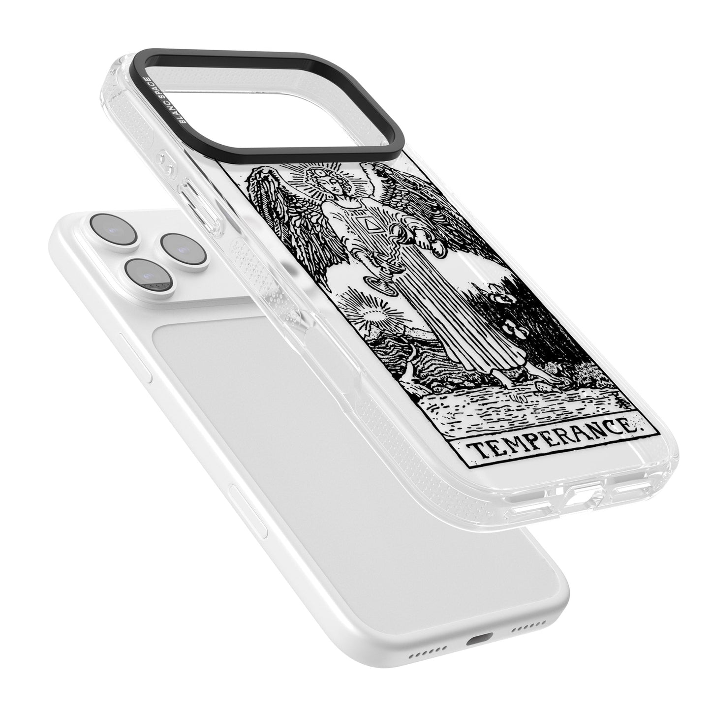 Personalisierte Temperanz-Tarotkarte (Transparent)