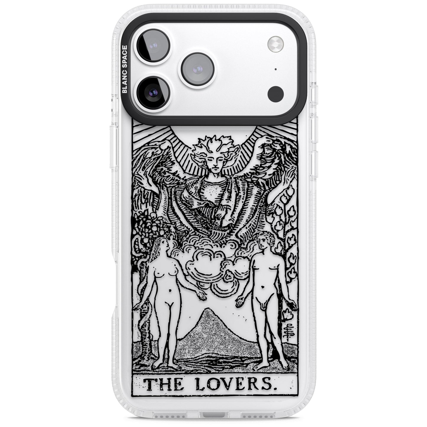 Personalisierte Tarotkarte „Die Liebenden“ (Transparent)